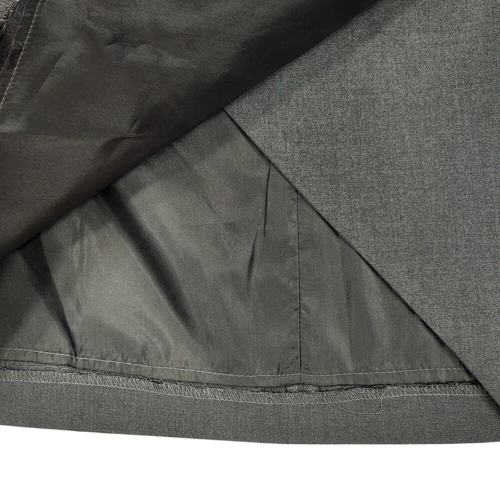 Laundry Shelli Segal Pencil Skirt 8 Women Charcoal Gray 30x22 Stretch‎ Zip NEW - Picture 11 of 12